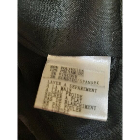 Vintage 80s 90s Pin Up Girl Print Jacket Coat Size M Charcoal Pink Simon Chang - Picture 12 of 12